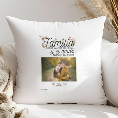 Cojín con foto - Familia