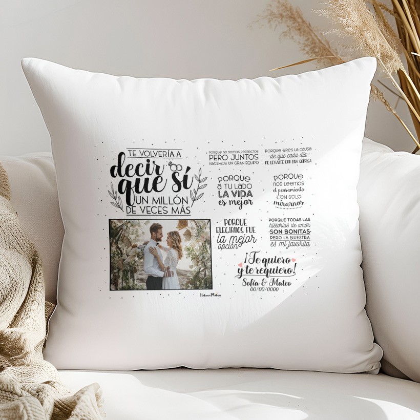 Cojín con foto - Te volvería a decir que sí