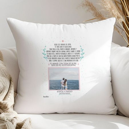 Cojín con foto - Este es mi voto solemne