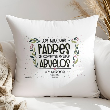 Cojín - Los mejores padres se convierten en súper abuelos