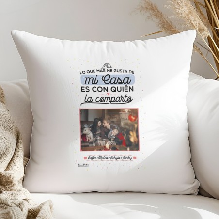 Cojín con foto - Lo mejor de mi casa