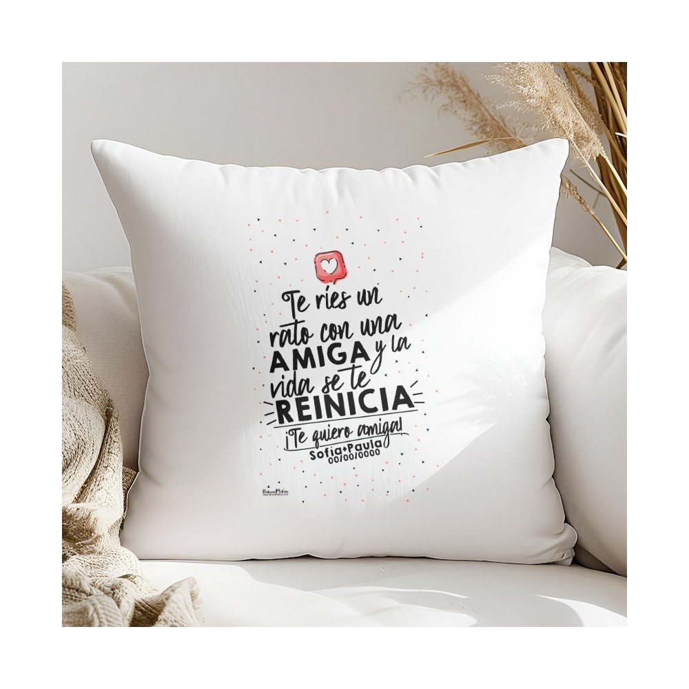 Cojín - Te ríes un rato con una amiga / amigo
