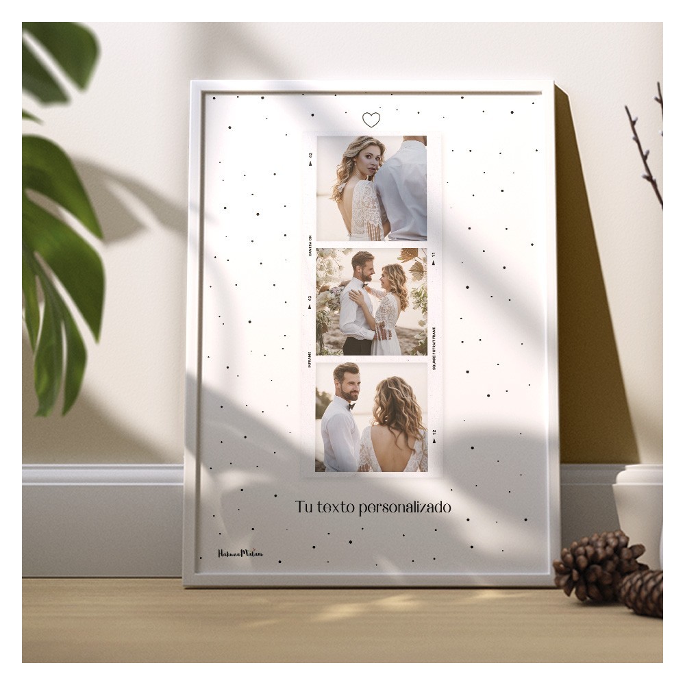 Lámina personalizada con foto - Polaroid (3 fotos)