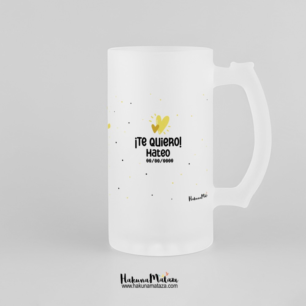 Jarra de cristal personalizada - Papá estás en...