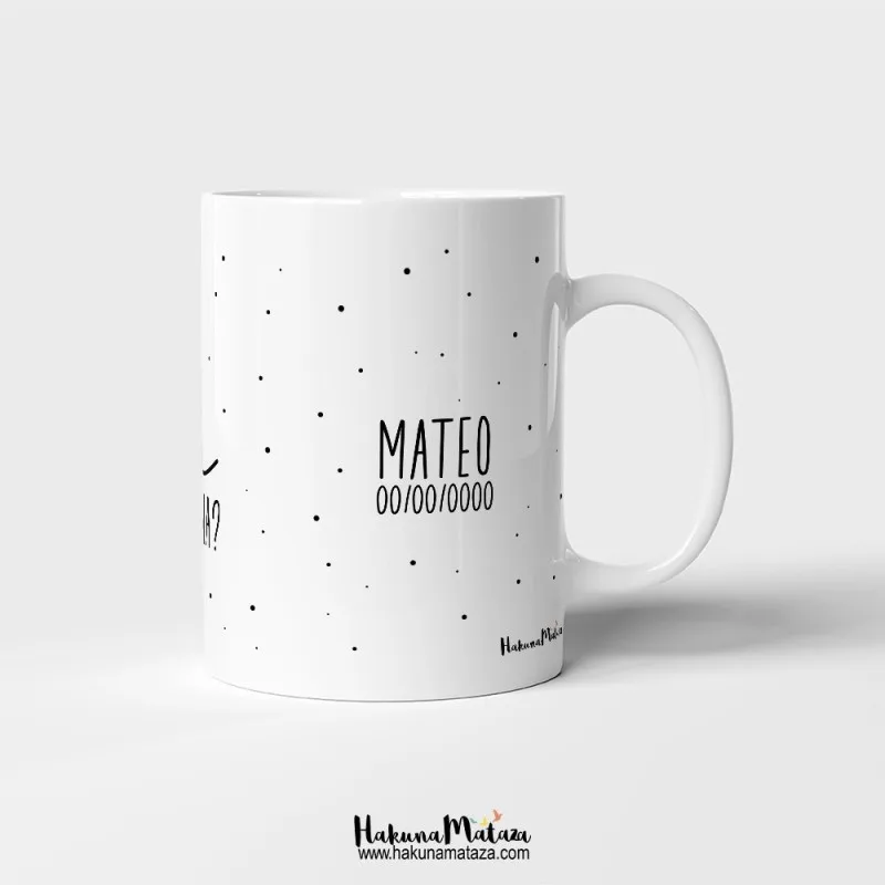 Taza personalizada - Quieres ser mi madrina, padrino o testigo · detalle