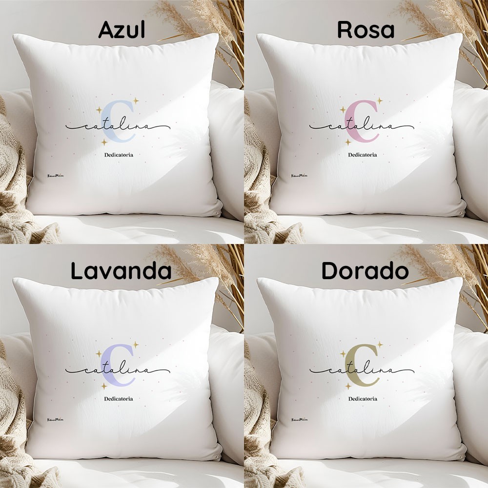 Cojín personalizado - Inicial y nombre