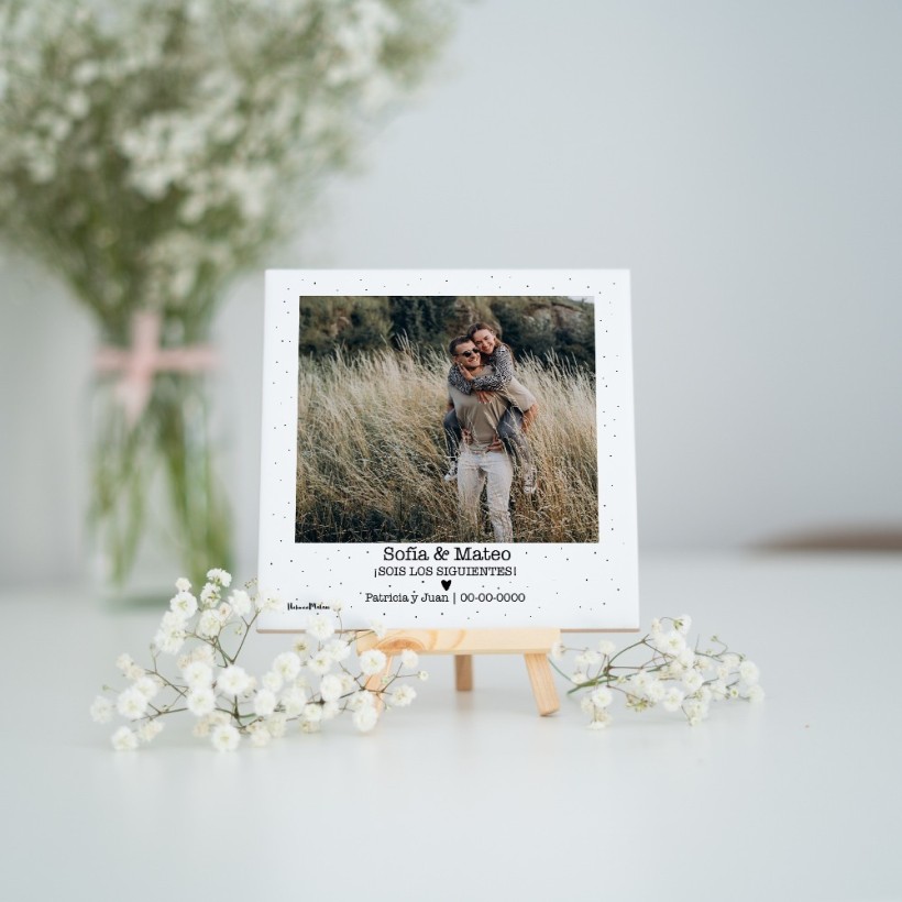 Azulejo personalizado con foto - Sois los siguientes