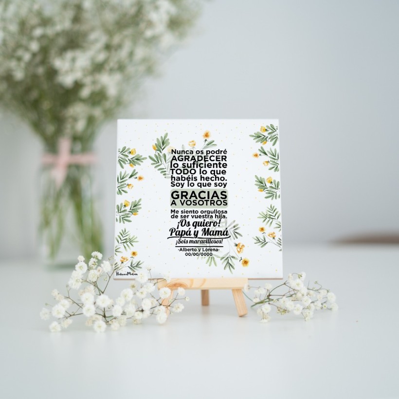 Azulejo personalizado - Gracias a vosotros
