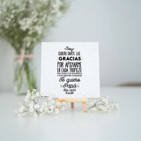 Azulejo personalizado - Te quiero papá / mamá | Hakuna Mataza