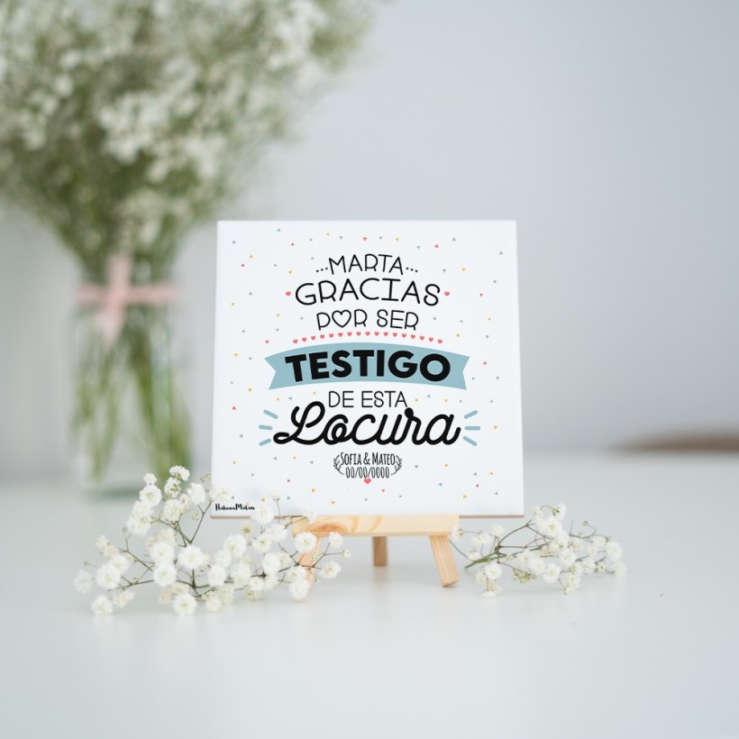 Azulejo personalizado - Testigo