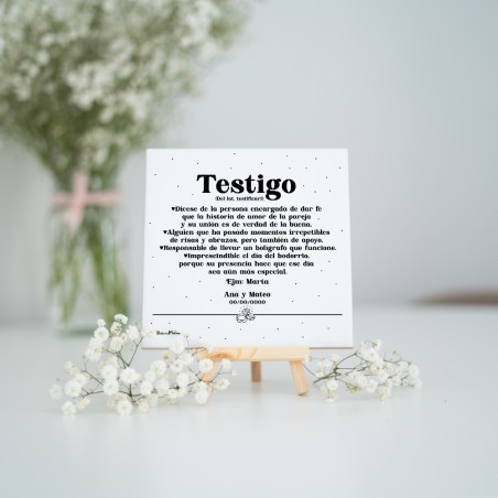 Azulejo personalizado - Testigo (Definición)