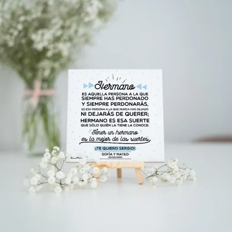 Azulejo personalizado - Tener un hermano / hermana | Hakuna Mataza