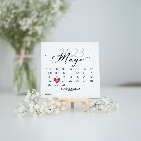 Azulejo personalizado - Calendario fecha especial Azulejo personalizado - Calendario fecha especial