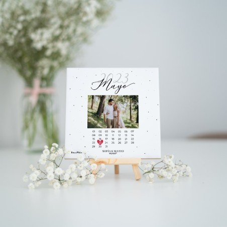 Azulejo con foto personalizado - Calendario fecha especial