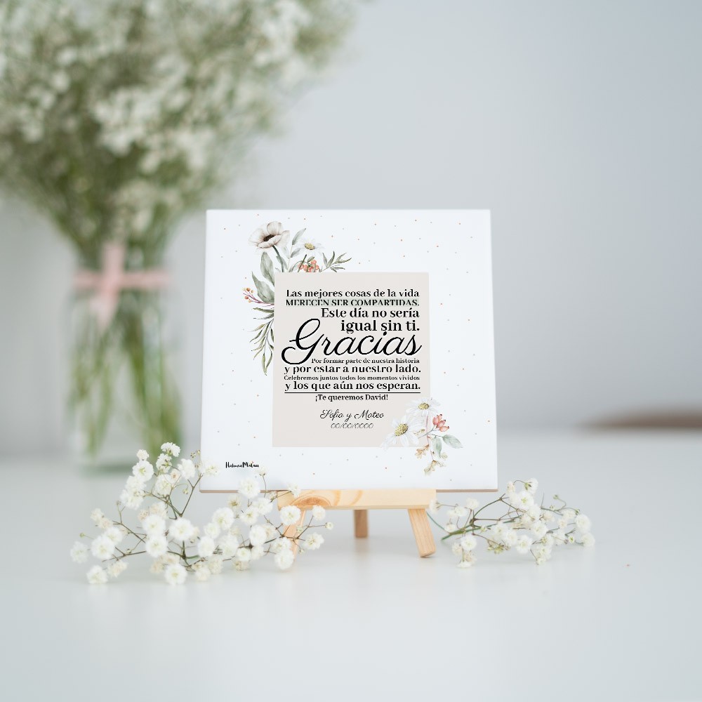 Azulejo personalizado - Este día no seria igual sin ti