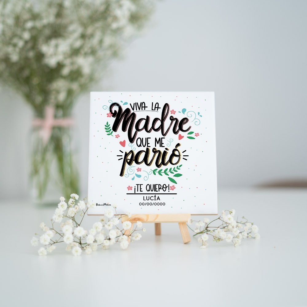 Azulejo personalizado - Viva la madre que me parió
