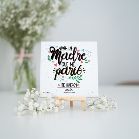 Azulejo personalizado - Viva la madre que me parió