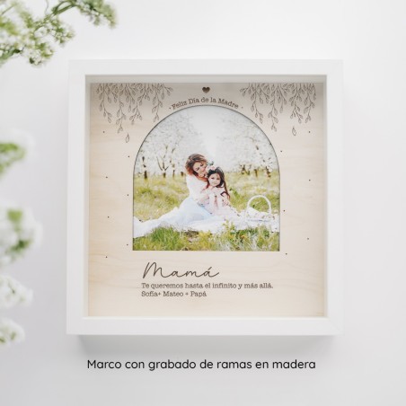 Marco de madera dedicado personalizado - Arco con dedicatoria