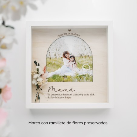Marco de madera dedicado personalizado - Arco con dedicatoria