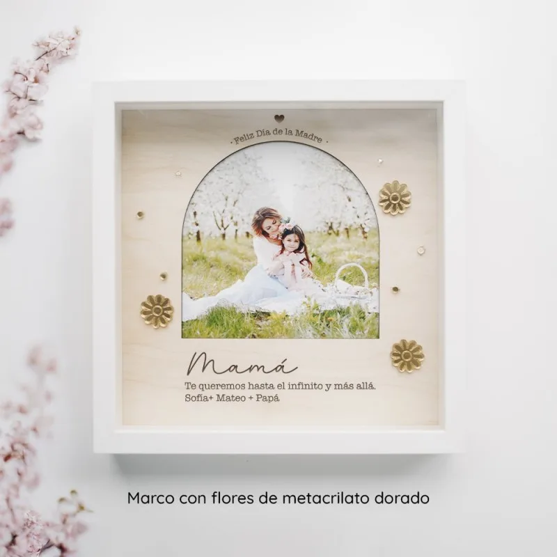 Marco de fotos personalizado - Arco con dedicatoria · detalle