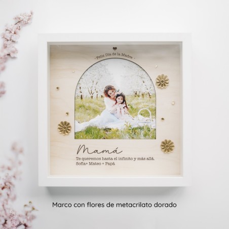 Marco de madera dedicado personalizado - Arco con dedicatoria