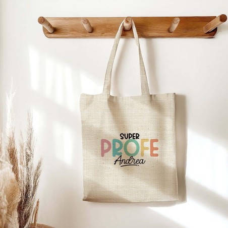 Tote bag (lino) - Super profe