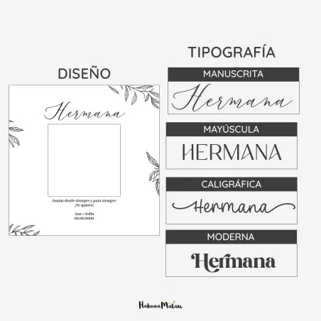 Marco de fotos personalizado - Ramas · detalle