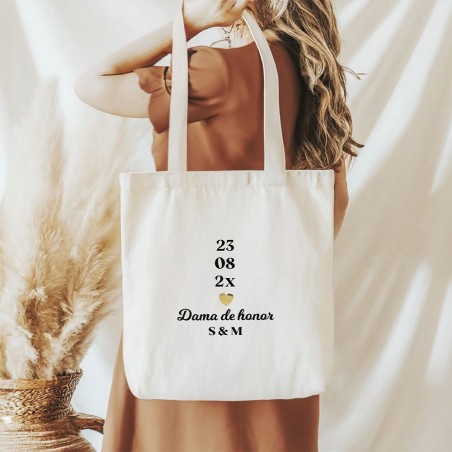 Tote bag personalizado - Fecha especial