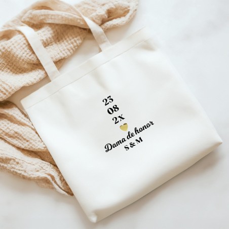 Tote bag personalizado - Fecha especial