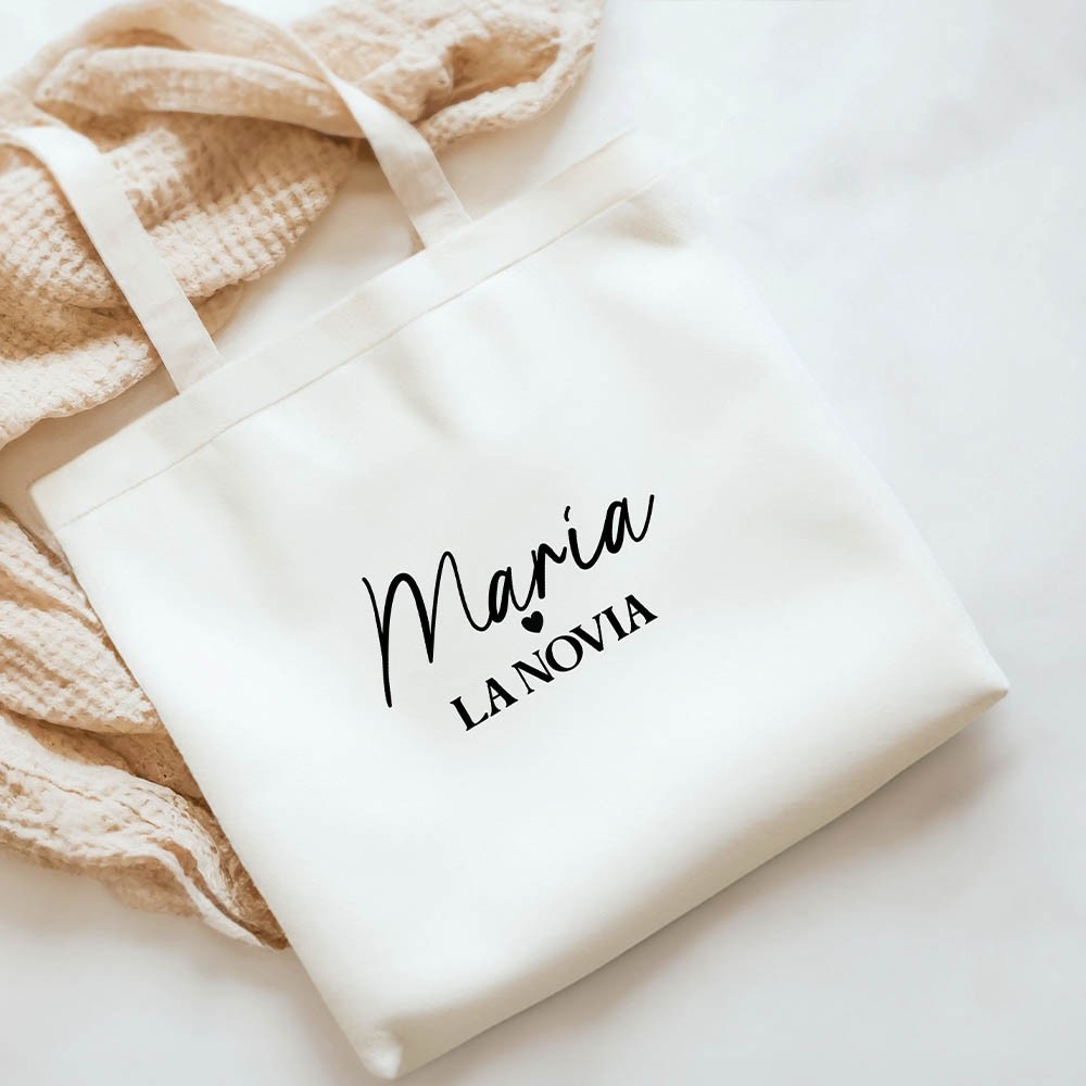 Tote Bag personalizado - Nombre y texto