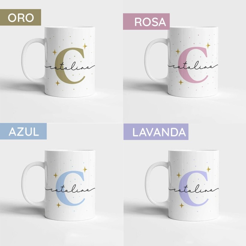 Taza personalizada - Inicial y nombre Taza personalizada - Inicial y nombre
