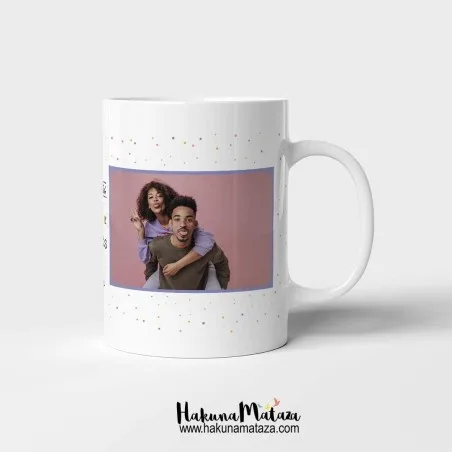 Taza personalizada con foto - Gracias por estar a mi lado · detalle