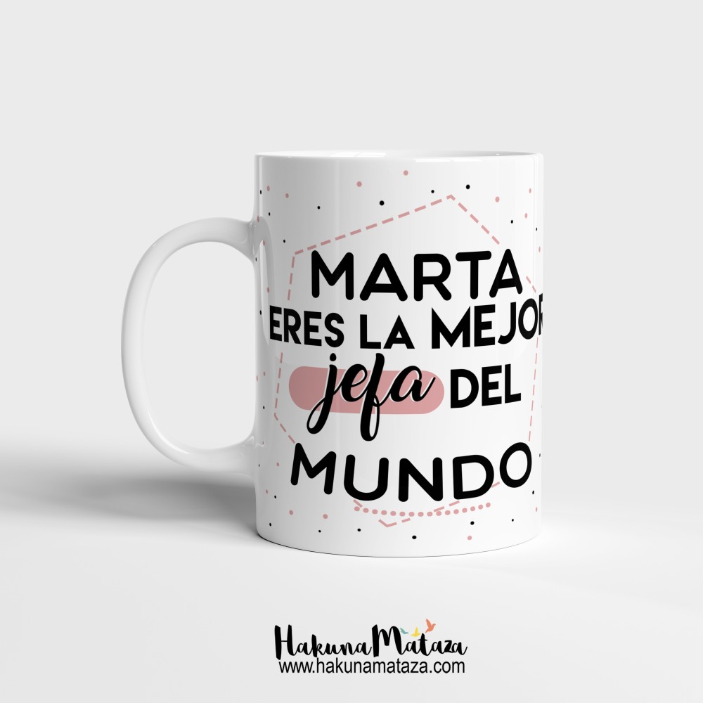 Taza personalizada - El/la mejor jefe del mundo