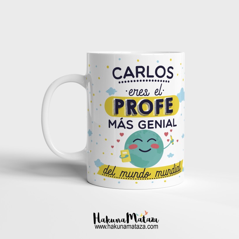 Taza personalizada- Eres la profe más genial 2