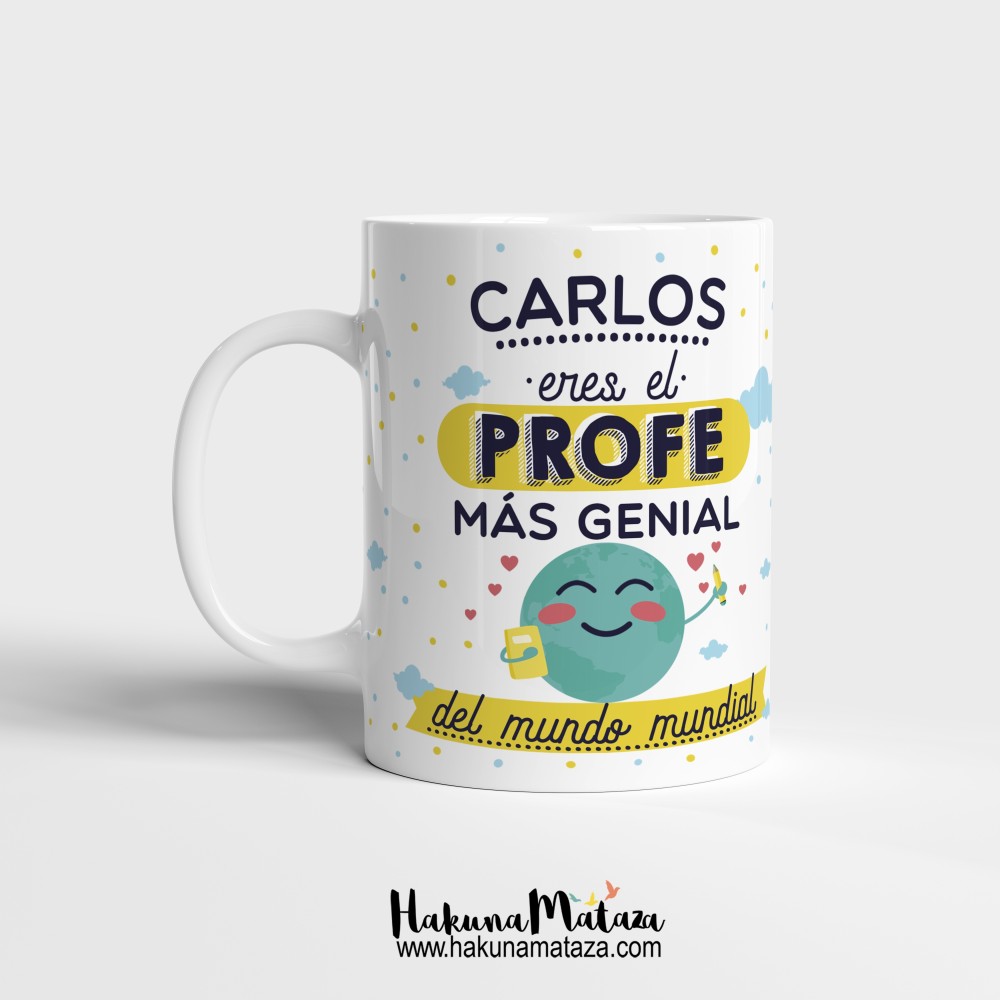 Taza personalizada - El/la profe más genial del mundo mundial