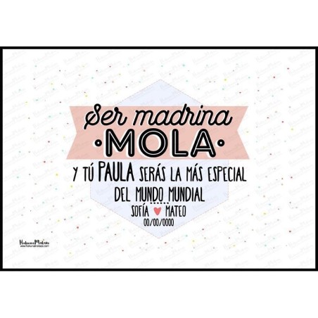 Lámina personalizada - Ser parte de tu boda mola