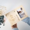 Marco de madera dedicado personalizado - Tipo libro