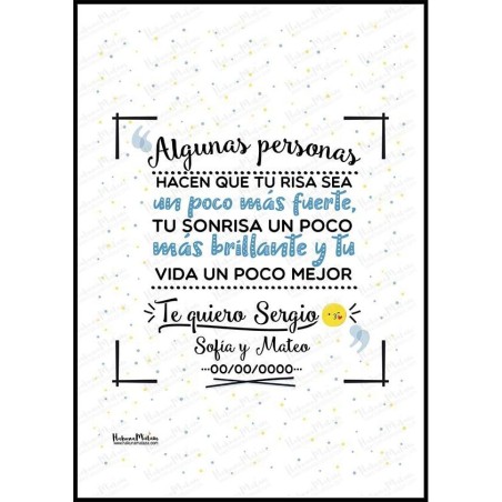 Lámina personalizada - Algunas personas