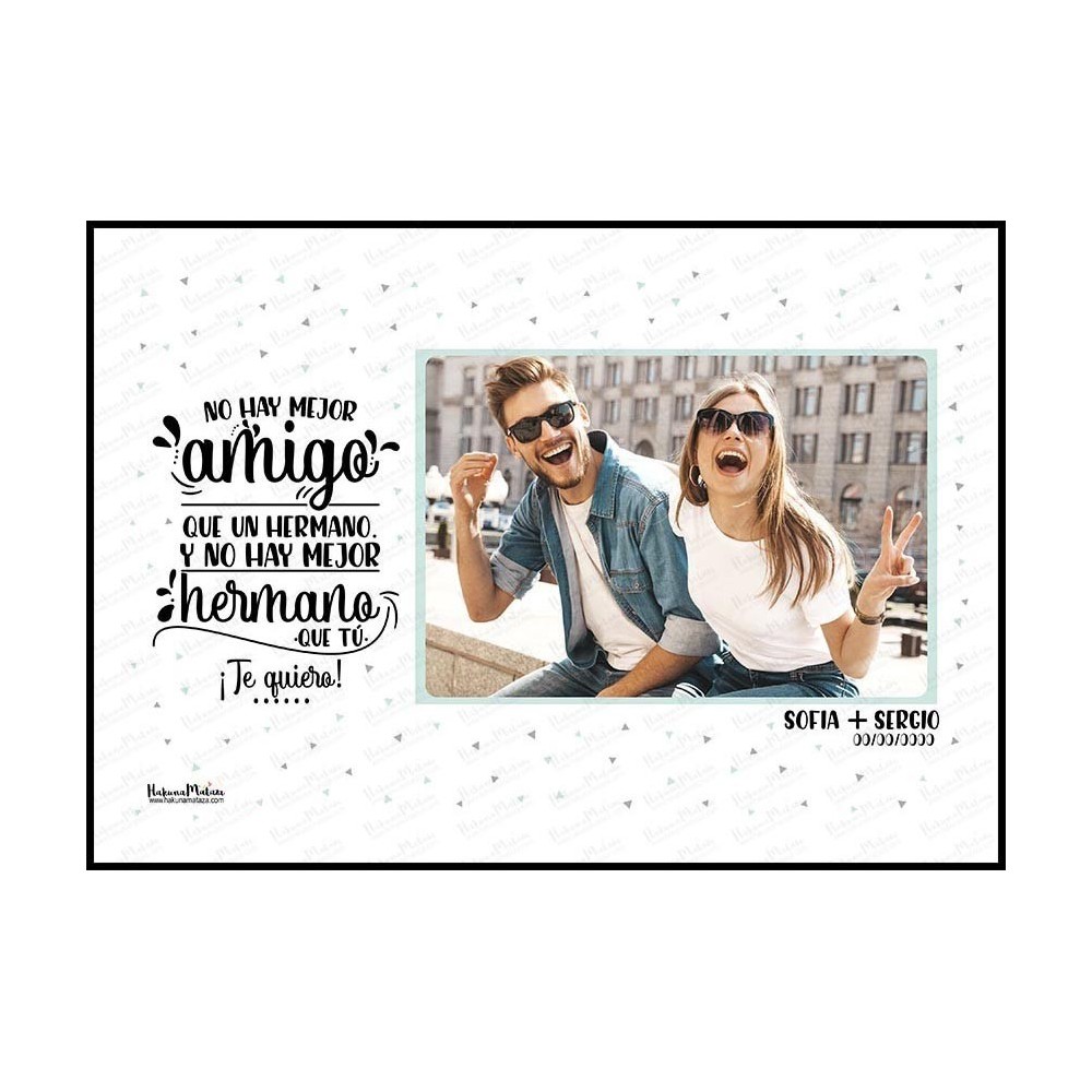 Lámina personalizada con foto - No hay mejor compañía que tú