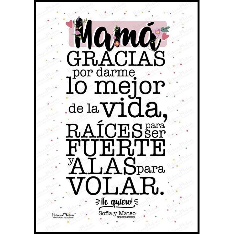 Regalo especial para papá y mamá - Lámina decorativa personalizada 2