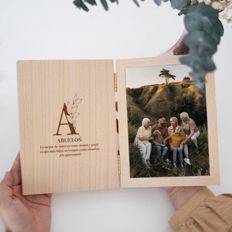 Marco de fotos libro personalizado