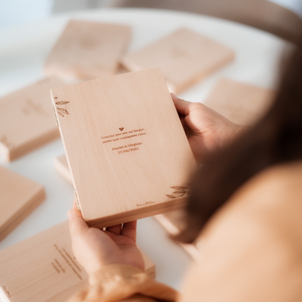 Marco de fotos libro personalizado