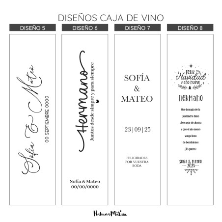 Caja de vino personalizada