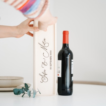 Caja de vino personalizada