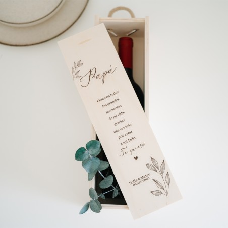 Caja de vino personalizada
