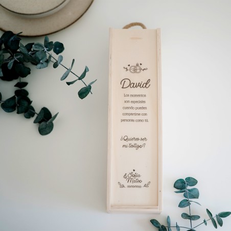Caja de vino personalizada