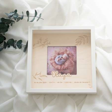Marco de fotos personalizado - Nombre en relieve