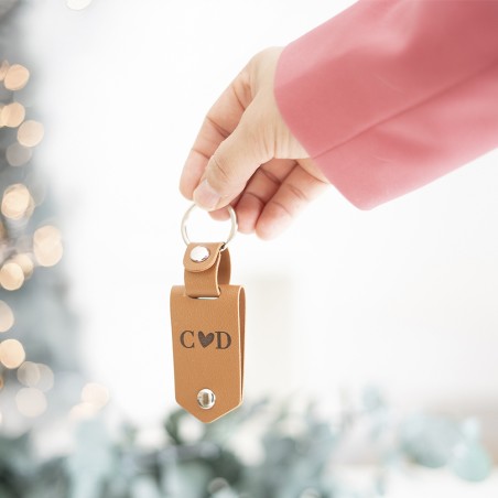 Llavero personalizado cuero con foto