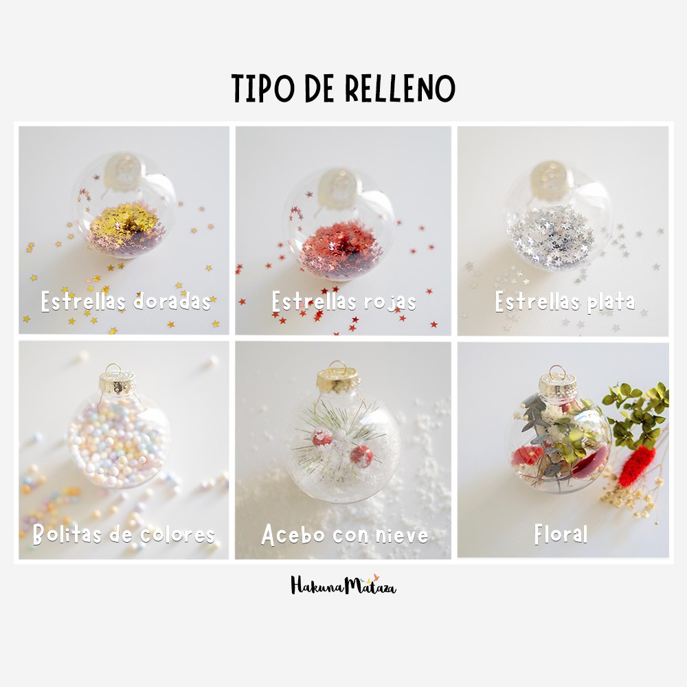 Pack (8cm) de 4 bolas de Navidad