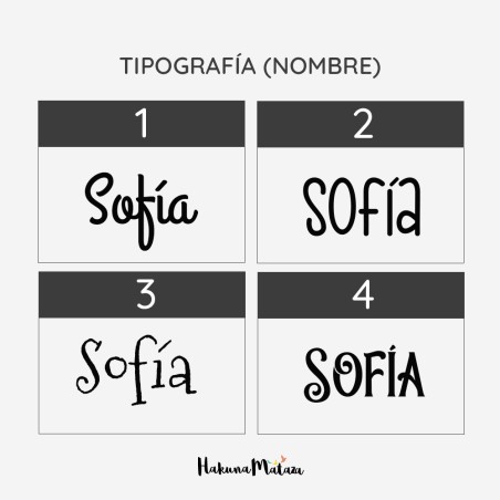 Adorno Navidad madera formas - Nombre